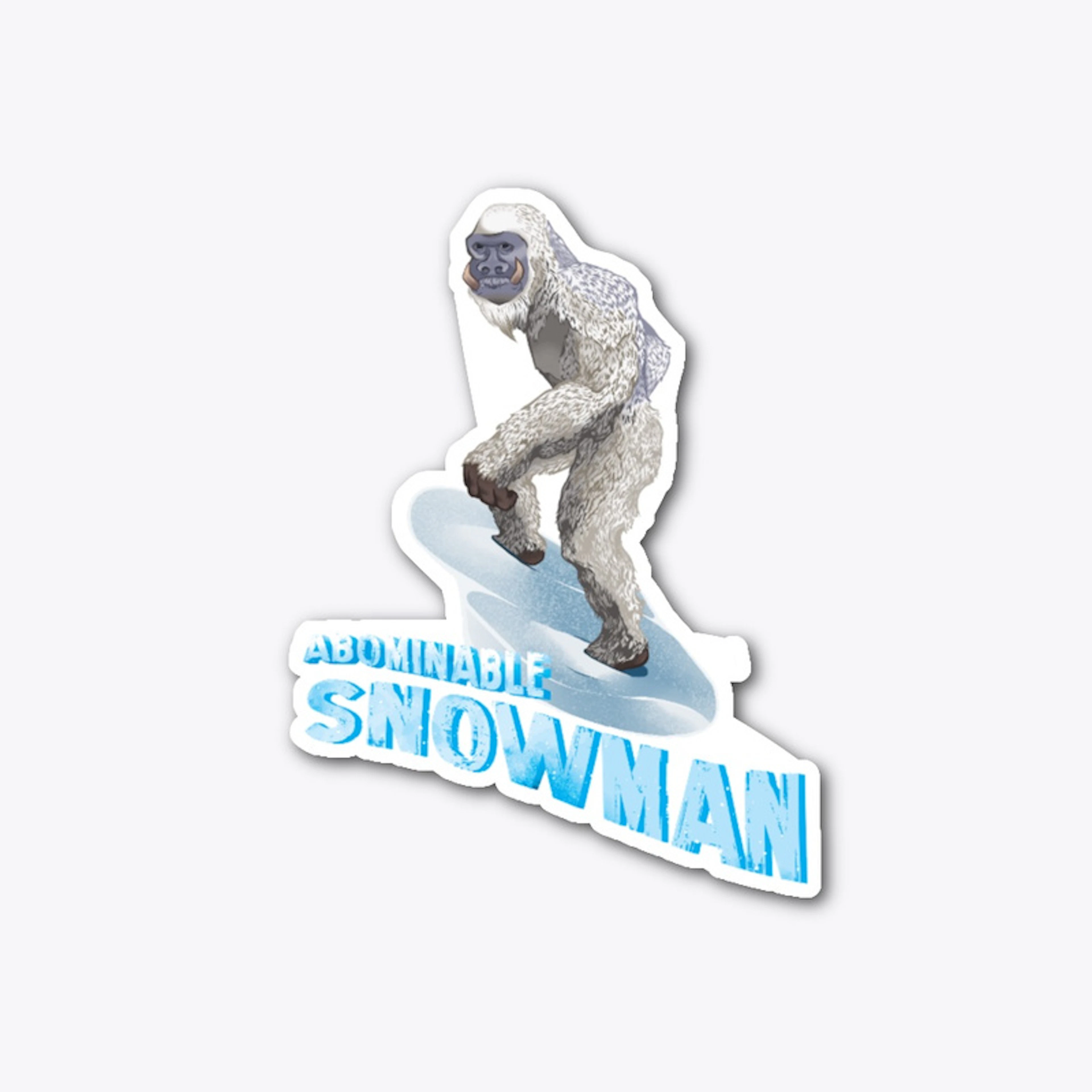 Abominable Snowman Sticker