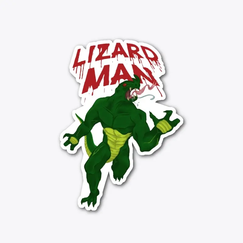 Lizard Man Sticker